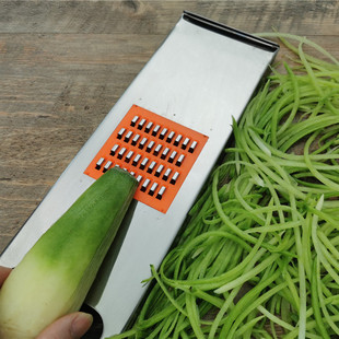 华诚擦丝器土豆丝擦子不锈钢插菜板洋芋擦擦工具萝卜丝刨子刨丝刀