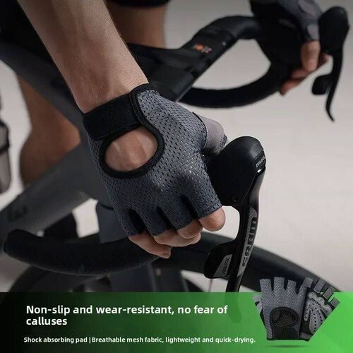 Outdoor cycling gloves men women half finger non slip