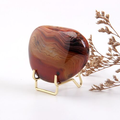 Metal Arm  Base Display Stand Easel for Gemstone Mineral Hom