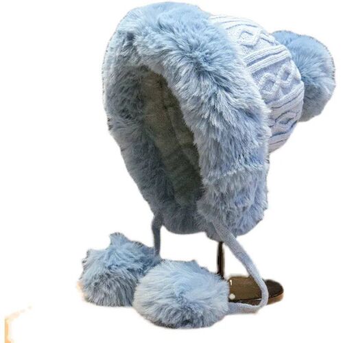 Autumn Winter Womens Ball  Fleece-Lined Thickened Knitting