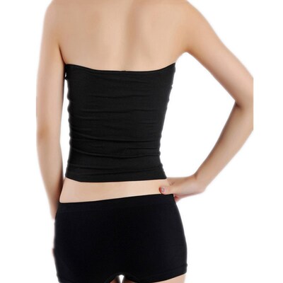 Strapless Boob Tube Top Women Bandeau Bra Cover Solid Underw