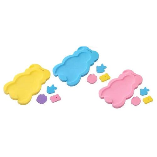 Bear Shape Baby Bath Mat Cartoon Baby Care Supplies Sponge B