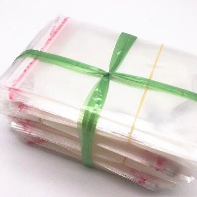 100pcs 5x7,6x9,7x11,8x13,9x16,10x18cm Resealable Poly Bag Tr