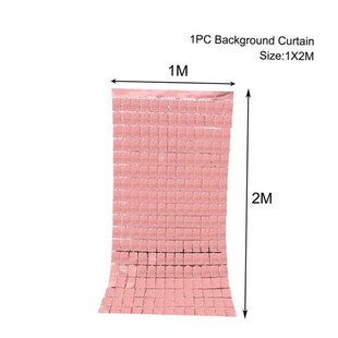 Party Background Curtain Sequin Backdrop Wedding Decor Baby