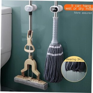 Mop Broom Holder Wall Mounted Mop Holder Hanger Mop Hook