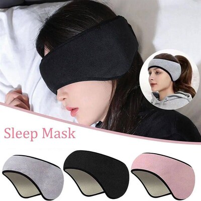 Adjustable Sleeping Mask Blackout Ear Muffs For Sleeping Rel