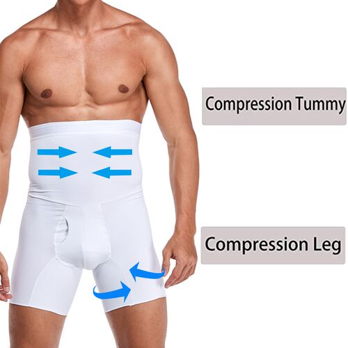 Men Tummy Control Shorts Body Shaper Compression High Waist