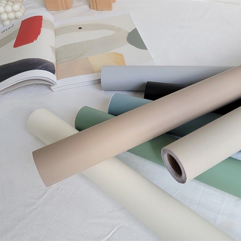 PVC自粘防水墙纸 亲肤质感纯色素色办公桌柜子衣柜旧家具翻新贴,家居饰品,软装墙贴,淘宝优惠券,粉丝福利购,淘宝优惠卷