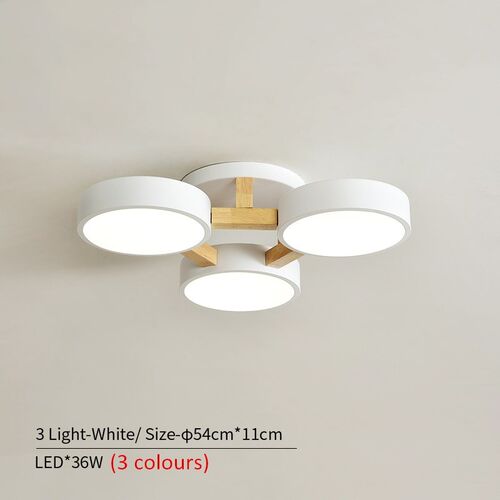 220V LED Ceiling Lights With Grey/Green/White Metal Lampshad