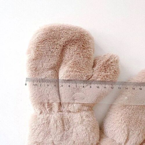 3-8Y Winter Baby Warm Gloves Solid Thicken Kid Gloves for Gi