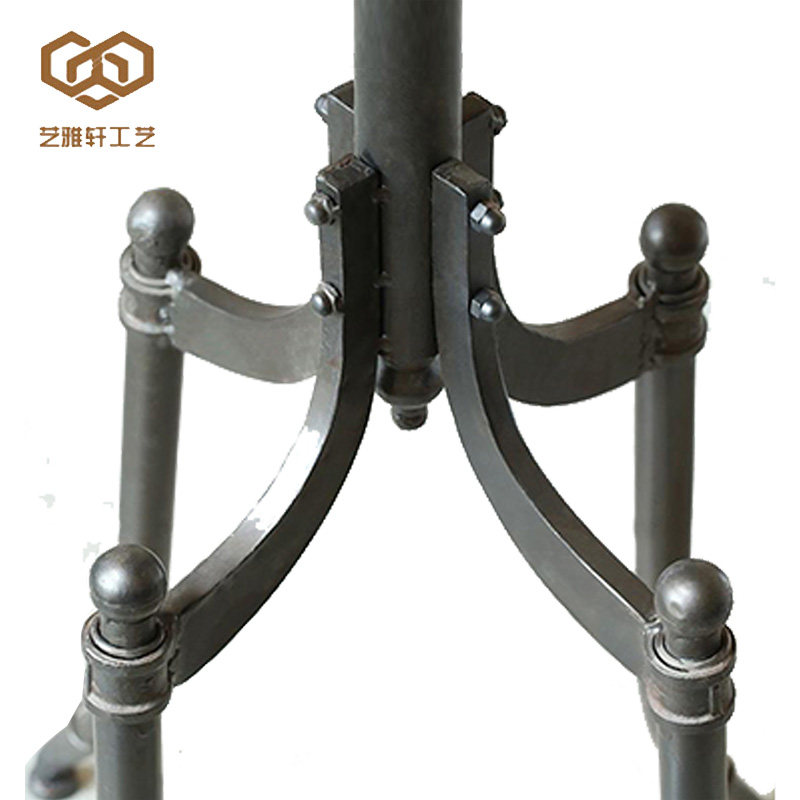 复古铁艺家用酒吧吧台凳高脚椅高脚凳高吧凳前台靠背椅实木