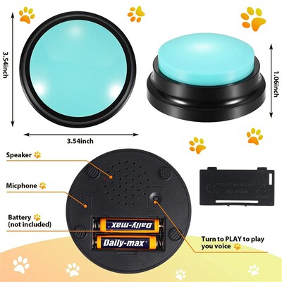 Voice Recording Button Pet Toys Dog Buttons for Communicatio