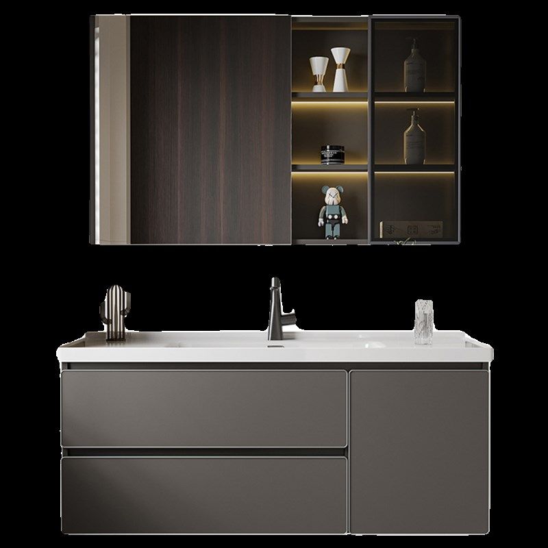 202新款主卧浴室柜陶瓷一体卫生间洗漱台面洗手池洗脸盆萧山