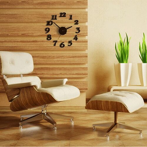 3D DIY Wall Clock Modern Design Silent Big Digital Acrylic S