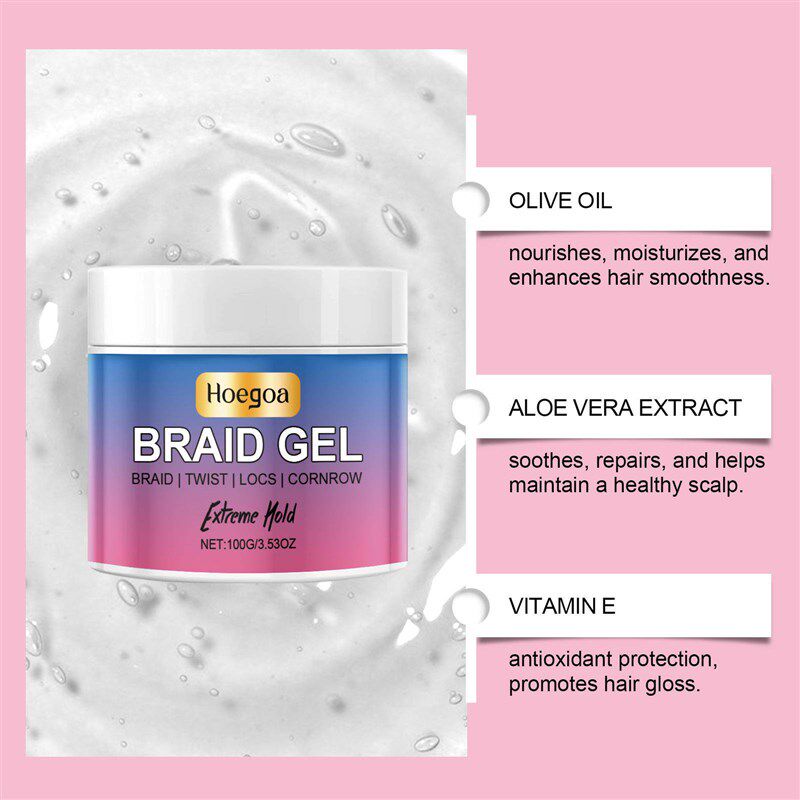 HOEGOA Braiding Gel for Styling, Nourishing and Moisturizing - 实物图