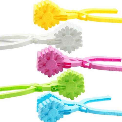 Snowflake Shape Snow Clipper with Handle Snowball Pliers