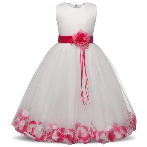 Flower Girl Baby Wedding Dress Fairy Petals Childrens Cloth