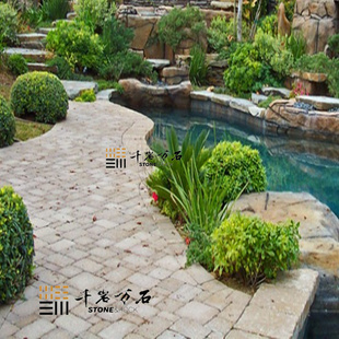 特惠精品天然大理石板石材石灰石复古别墅庭院防滑石青石砖洞石