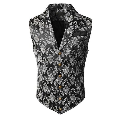 2025 Mens Business Suit Vest Fashion British Retro Waistcoat