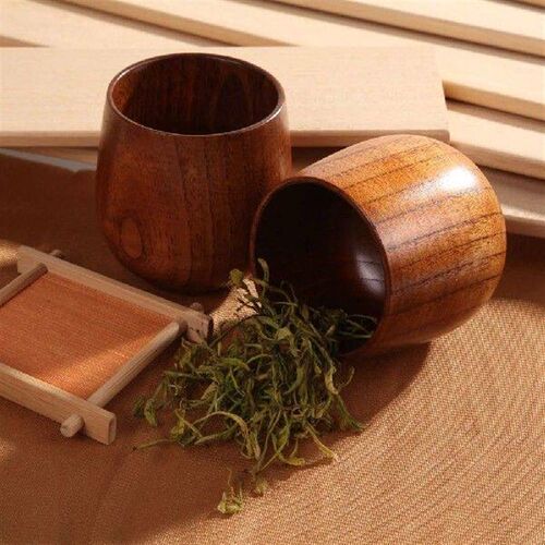 180ml Primitive Handmade Natural Spruce Wood Wooden Cup Mug