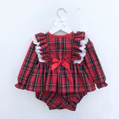 Newborn Toddler Baby Girl Lace Long Sleeve Romper Clothes Dr
