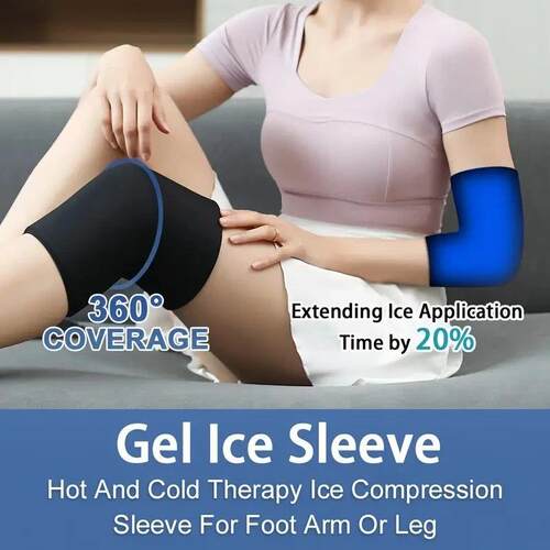 1pc Gel Ice Sleeve, Elbow Knee Ankle Ice Pack, Hand Ice Wrap