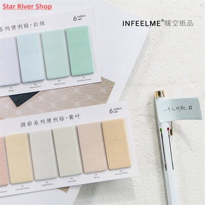 6 Colors Set Cute Novelty Sticky Notes Memo Pad Index Sticke