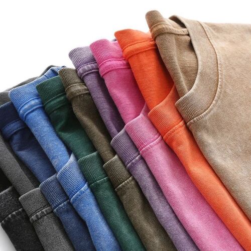 Vintage Oversize Men Plain T-shirt Heavy Fabric. Boxy Fit.