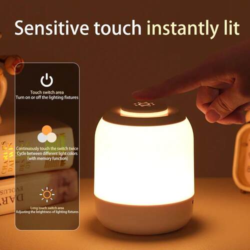 LED Touch Lamp Night Light Table Lamp Bedside Lamp Bedroom L