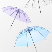 white transparent umbrella Goddess handle ins long web