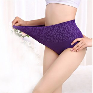 3Pcs Cotton Panties for Women Plus Size Underwear High Waist