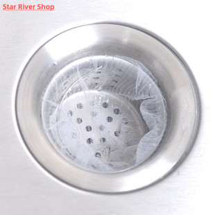 Sink 100pcs Kitchen Filter Trash Mesh Prevent Sin The Bag