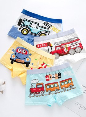 Childrens Underwear Boy Panties Underpants  Engineering Veh
