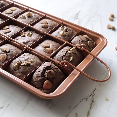Brownie Baking Pan Cake Tray Kitchen Bakeware mold布朗尼烤盘