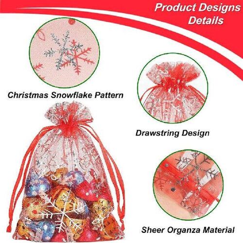 100x Organzas Bags Small Mini Gift Bags Wedding Favour Bags