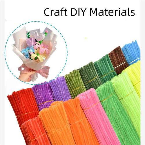 100pcs chenille stems diy materials pipe cleaner childrenDIY