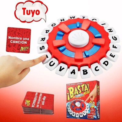 Think A Words Board Game tapple Spanish Version Basta Juego