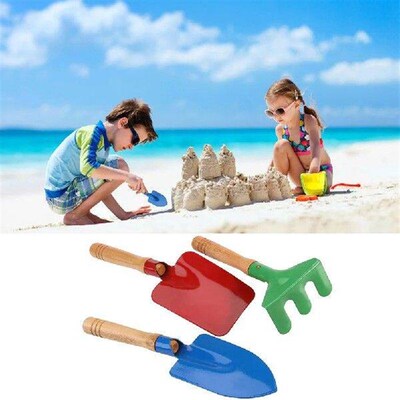 2 Set/6 Pcs Children Garden Tool Iron Trowel Rake Colored