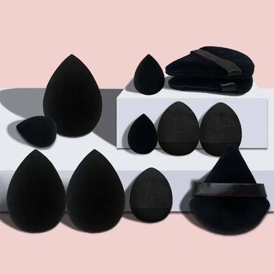 12pcs Soft Cosmetic Puff Foundation Sponges Powder Puff Make