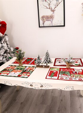 Christmas Christmas Placemat Family Dining Table Atmosphere