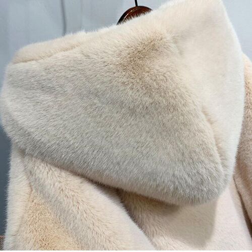 Winter Women High Quality Faux Rabbit Fur Coat Luxury Long F