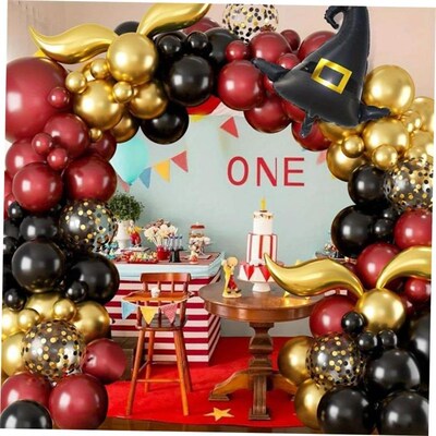 118PCS Magic School Balloon Flower Ring Arch Set, Magic Scho