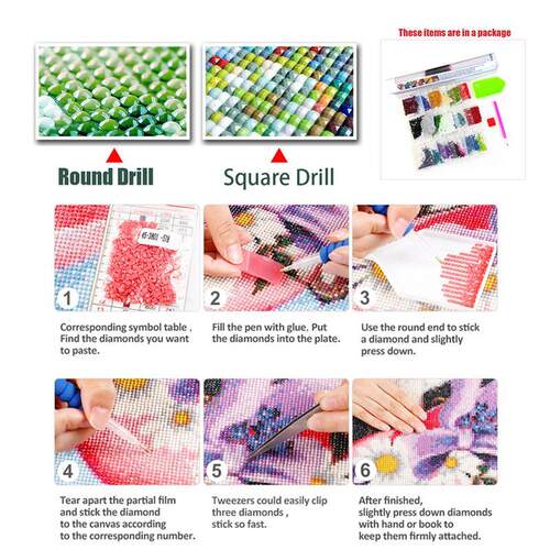 Landscape 5D Diamond Painting Eiffel Tower Beach Rhinestones