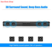Bar Wired Home Surround Bluetooth Sound Wireless 20W and
