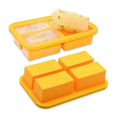 Cup Silicone Freezing Tray with Lid,2 Pc ,Easy-Release
