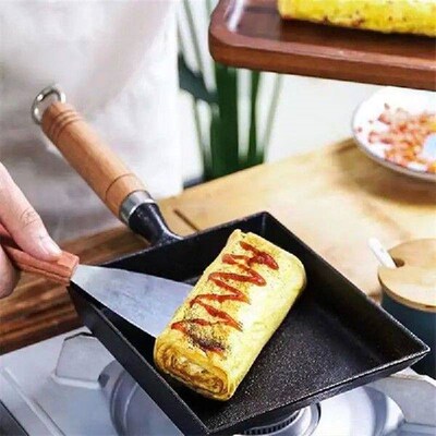 Egg Frying Pan Cast Iron Induction Frying Pan Cooking Pan