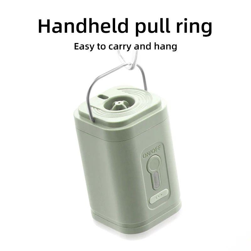 3 in 1 Electric Air Pump with Lights Mini Wireless Air Compr - 实物图