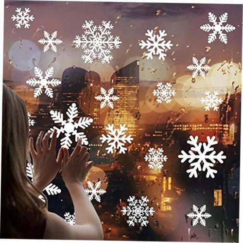 Christmas Snowflake electrostatic sticker Window stickers