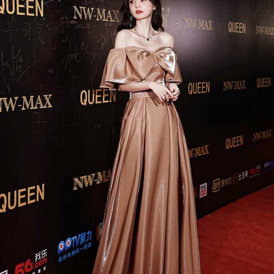 High-end French evening dress light luxury new temperament h