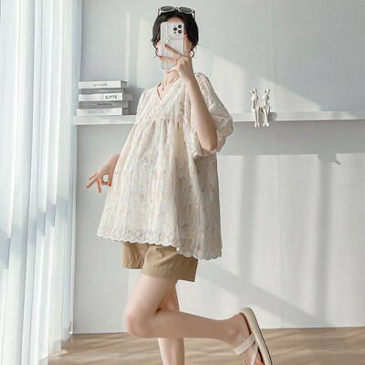 Real Shot Spot 2025 Internet Celebrity Maternity Dress Fashi